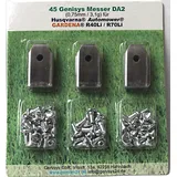 genisys 45 Ersatz - Messer - Klingen kompatibel für Husqvarna Automower ® und Gardena Mähroboter 0,75mm