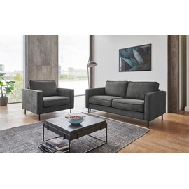 ATLANTIC home collection 2-Sitzer »Weston«, im skandinavischem Stil, mit Wellenunterfederung grau