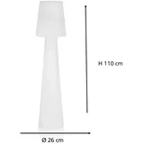 smartwares LED Außen-Stehleuchte Kunststoff 110 cm inkl. Leuchtmittel weiß