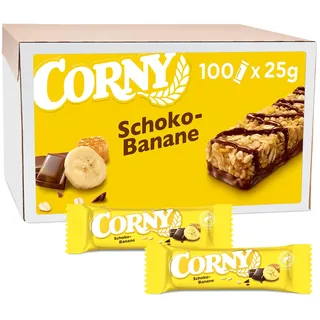 CORNY Schoko-Banane Müsliriegel 100 Riegel, 100 St.