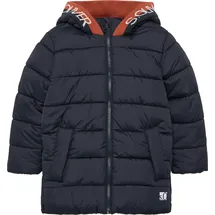 S.Oliver - Steppjacke mit Kontraststreifen und Fleecefutter, Kinder, blau, 104