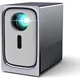 Mini Beamer 4k Heimkino, Mini Projektor 4K Support, Smart Projector Mini Projector TV Portable Video, HD 1080P, 15000 Lumens, Automatische Vertikale Korrektur, Elektrischer Fokus