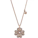 Emporio Armani Kette mit Anhänger Kleeblatt Silber 925