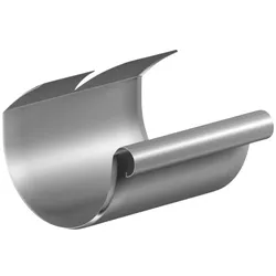 SAREI Dachrinnenverbinder »Dachentwässerung«, halbrund, Aluminium - beige