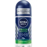 NIVEA MEN Deo für 72h Schutz gegen Schweiß und Geruch, Anti-Transpirant Formel mit antibakterieller Wirkung, Deodorant mit verführerischem Duft, Fresh Sensation Deo Roll-On (50 ml)