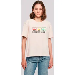 T-Shirt F4NT4STIC "Mothers Day Minimalist Periodic Table Geeky Mom", Damen, Gr. 4XL, pink, Obermaterial: 100% Baumwolle, casual, oversize, Rundhals, Kurzarm ohne Bündchen, Shirts, Premium Qualität