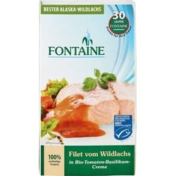 Fontaine Wildlachs-Filet in Tomaten-Basilikum-Creme