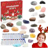 LuxusKollektion Brezoy Adventskalender 2024 Kinder Edelsteine Mädchen Spielzeug Xmas Geschenk