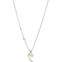 Fossil Damen Kette 925er Silber Glasstein One 87364607 Ketten