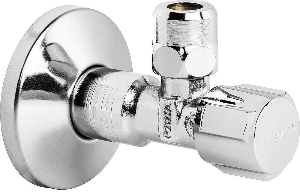 Eckventil Schell Comfort 1/2'' x 1/2'' x 12mm selbstdichtend chrom