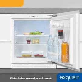 Exquisit UKS140-V-FE-010E Einbaukühlschrank (138 l, 823 mm hoch)