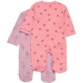 PIPPI Babywear Kinder Schlafanzug "Nightsuit w/f-buttons 2-pack" in Rosa | Gr.: 50