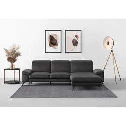 Ecksofa SIT & MORE "Cabana L-Form", grau, B:301cm H:84cm T:195cm, 100% Polyester, Sofas, Recamiere, wahlweise mit Sitztiefen-, Armlehnen- und Kopfteilfunktion