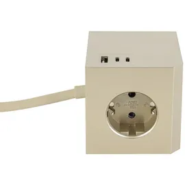 Mican Steckdosenwürfel Plug Box Gold 2 St.