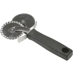 SCHNEIDER Teig- und Pizzaschneider, doppelt, glatt u. gewellt 200007 , Durchmesser: 55 mm