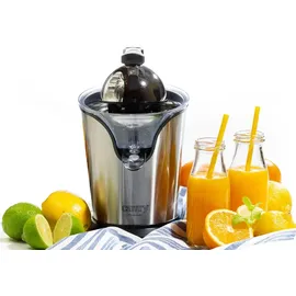 Zilan Elektrische Zitruspresse | Entsafter | Edelstahl | Elektrische Saftpresse | Longlife-Motor | 500 Watt | Auto-Start-Stop | Edelstahlsieb | 2 S... - Silber/Schwarz