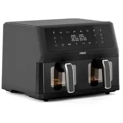 Doppel Heißluftfritteuse 11 l 2400 W (Schwarz) 182276 Doppel 