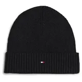 Tommy Hilfiger TH Flag Pima Cotton Beanie Charcoal Gray