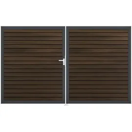 GROJA Doppeltor 300 x 180 cm Braun