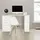 ML-Design Schreibtisch 3 Schubladen 3 Aufbewahrungsregale, Stauraum, Weiß, 120x49x72 cm Computertisch Bürotisch Arbeitstisch
