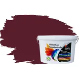 RyFo Colors Silikonharz Fassadenfarbe Lotuseffekt Trend Weinrot 10l - bunte Fassadenfarbe, weitere Rot Farbtöne und Größen erhältlich, Deckkraft Klasse 1