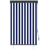 vidaXL Außenrollo 100 x 250 cm Blau und Weiß