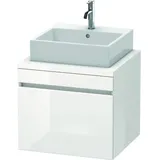 Duravit DuraStyle Waschtisch-Unterschrank DS531001843 60 x 54,8 cm, weiß matt/basalt matt, für Konsole, 1 Auszug