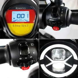 Rolektro E-Trike 15 V.3 Elektromobil Lithium rot
