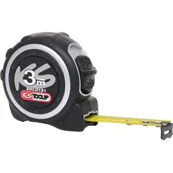 KS Tools Bandmaß mit Feststeller,schwarz-grau schwarz/grau - 300.0131 - schwarz/grau