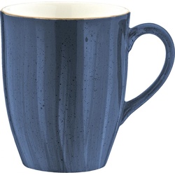 Bonna Teeglas Aura Dusk, Porzellan, Bockbecher Kaffeebecher Kaffeetasse 8.2×11.4cm 330ml Porzellan blau 1 Stück