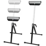 NAIZY 2x Rollenbock höhenverstellbar Rollbock 68-107cm, Arbeitsbock klappbar mit Antirutschfüßen Klappbock Stahl Unterstellbock Max. bis 60KG/Stück