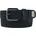 Damengürtel Baumwolle/Leder schwarz XS