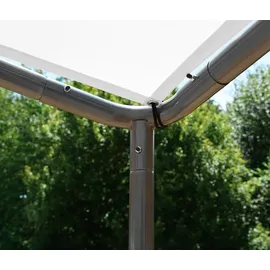 ShelterLogic Faltpavillon 3,17 x 3,17 m inkl. 4 Seitenteile Beige/Grau