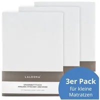 LaLoona Spannbetttuch 3er Pack für kleine Matratzen 40 x