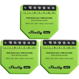 Shelly Unterputz-Dimmer Gen3, 3 Stück