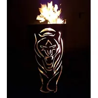 Feuertonne/Feuerkorb mit Motiv Tiger