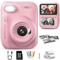 GREENKINDER Sofortbildkamera Kinder,14MP 3.0 Zoll Bildschirm Kinderkamera Sofortbildkamera mit 32G Karte,1080P Kamera Kinder Sofortdruck,Geburtstagsgeschenk Spielzeug für Jungen und Mädchen 3-12 Jahre