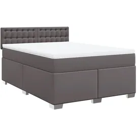 vidaXL Boxspringbett 140 x 200 cm Grau