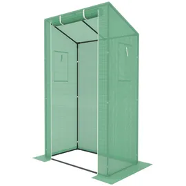 Konifera Foliengewächshaus pulverbeschichtet Grün Folie 0 mm 0,66 m2