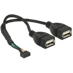 Delock USB-Kabel intern auf extern - 10-poliger USB-Header (W)