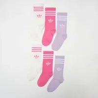 adidas 3S CREW S 6er Pack Weiß/Pink Fusion/Powder Plum Melange 22-24