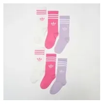 adidas 3S CREW S 6er Pack Weiß/Pink Fusion/Powder Plum Melange 22-24