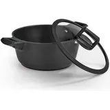 N8WERK Aluguss-Kochtopf 24 cm - N8WERK Heat Indicator - Midnight Edition