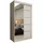 masseno Schwebetürenschrank MIRELLA 120 x 216 x 61 cm Weiß