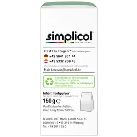 Heitmann simplicol Textilfarbe expert Apfel-Grün | Perfekt zum Batiken und für kreative DIY-Projekte | Einfache Anwendung | Farbpulver | 150 g