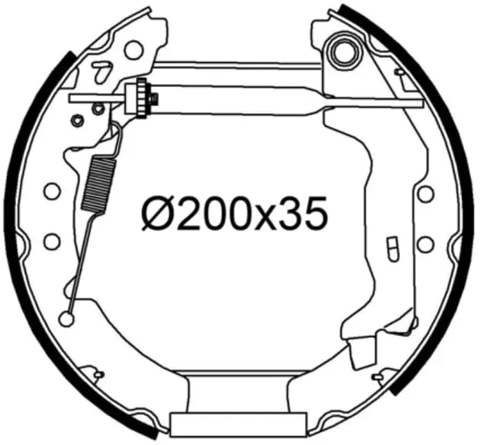 Bremsbackensatz VALEO 554958