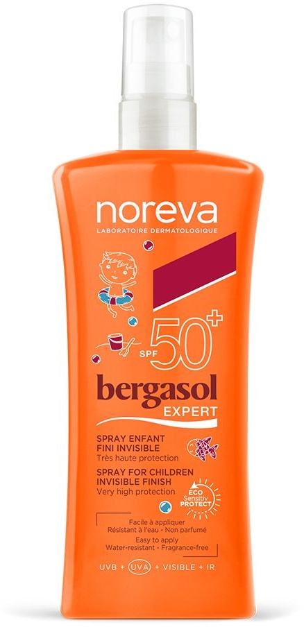 noreva Bergasol EXPERT Spray Enfant Fini Invisible SPF50+ 125 ml lait
