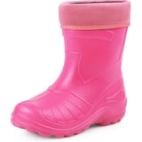 Ladeheid Gummistiefel Kinder federleichte und wasserdichte Eva Thermo Regenstiefel Gummistiefel gefüttert KL050 (Rosa, 26 EU)