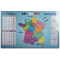 Exacompta 10x feste Schreibtischunterlage PVC Frankreich 375x575 cm Motiv 29791E