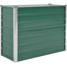 vidaXL Garten-Hochbeet verzinkter Stahl rechteckig 100 x 40 x 77 cm Grün  